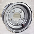 8x3.75 Silver Painted Steel Trailer Wheel 5 on 4.50 Bolt, 900 lb Max Load
